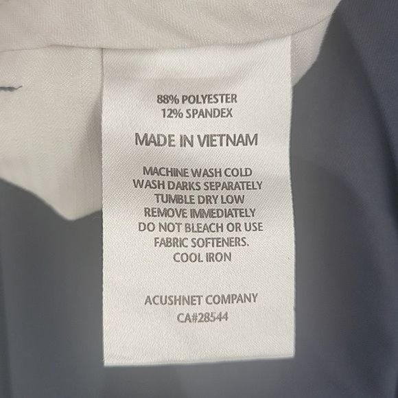 FootJoy Men's W40 Navy Blue‎ Flat Front Athletic Golf Shorts - Picture 4 of 7